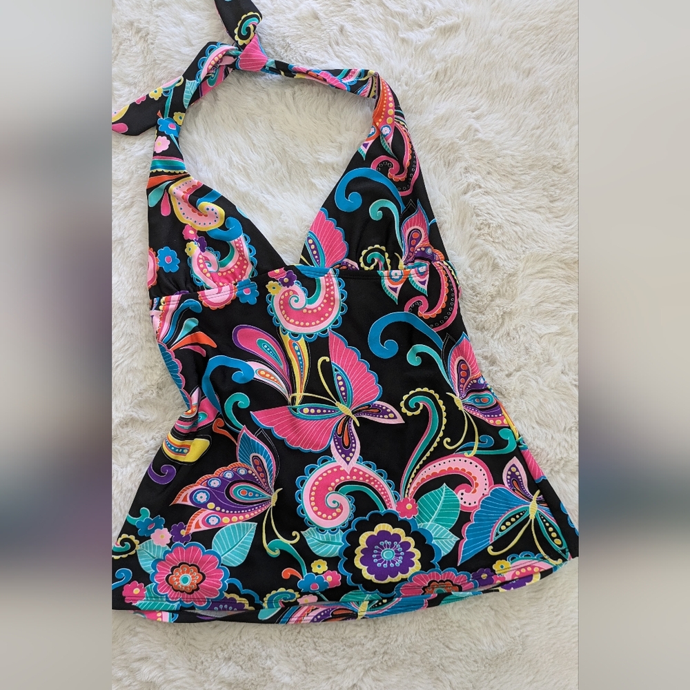 Candies Butterfly Psychedelic Halter Top